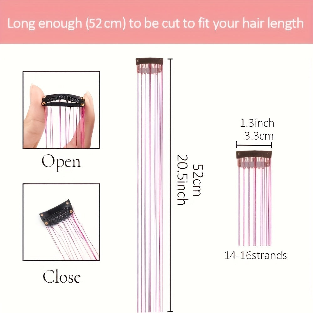 Clip-in Straight Hair Extension (Multiple Colors)