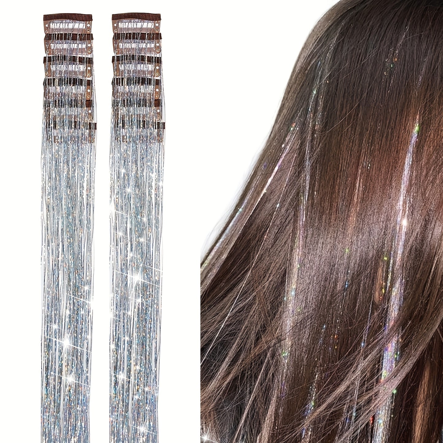 Clip-in Straight Hair Extension (Multiple Colors)